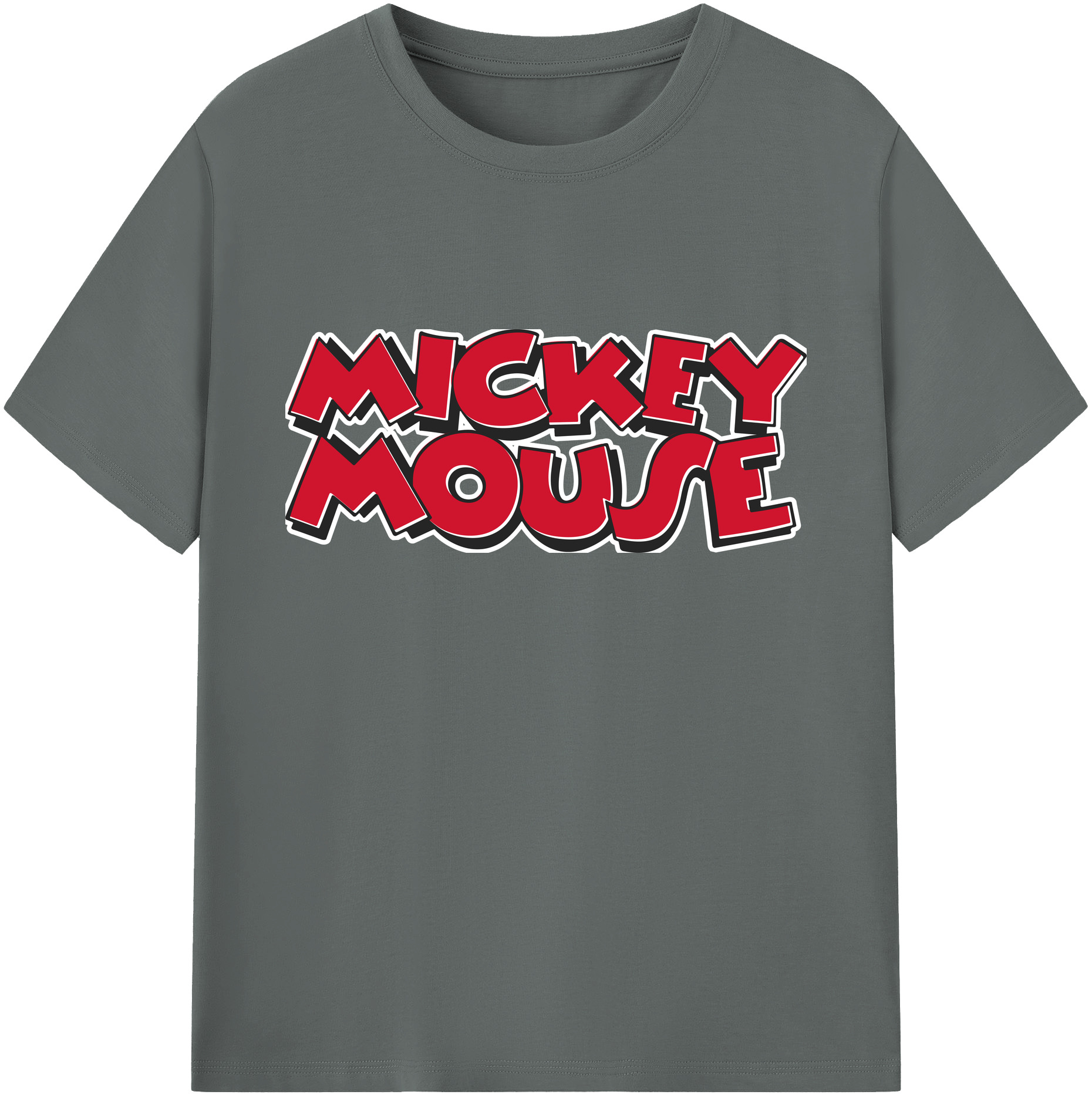 ミッキーマウス Mickey Mouse 綿100％ メンズ半袖Tシャツ｜肌触りやわらか＆通気性